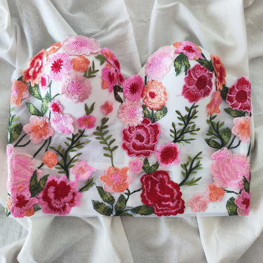 Bustier Aphrodite: Romantisme floral